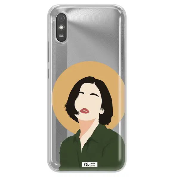 Portrait Of A Girl In A Green Dress Xiaomi Redmi 9A Clear TPU Case