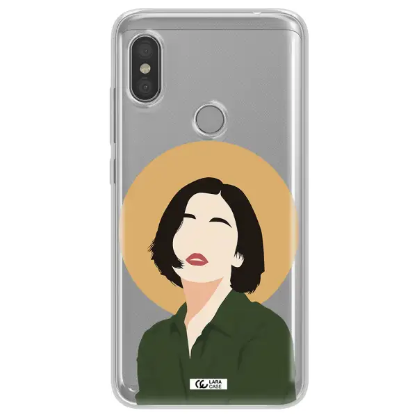 Portrait Of A Girl In A Green Dress Xiaomi Redmi Note 6 Pro Clear TPU Case