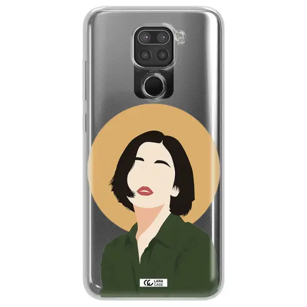Portrait Of A Girl In A Green Dress Xiaomi Redmi Note 9 Clear TPU Case