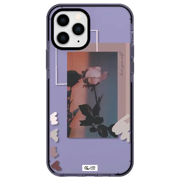 Pink Rose Apple iPhone 11 pro impact Lilac Case
