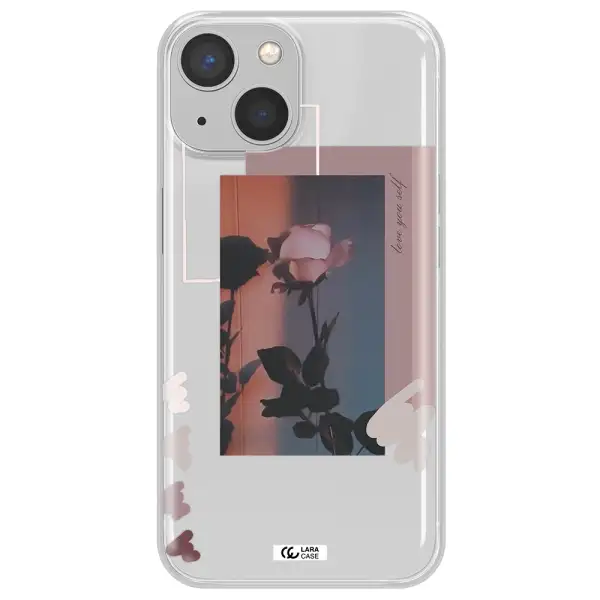 Pink Rose Apple iPhone 13 mini Clear TPU Case