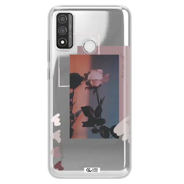 Pink Rose Huawei P Smart 2020 Clear TPU Case