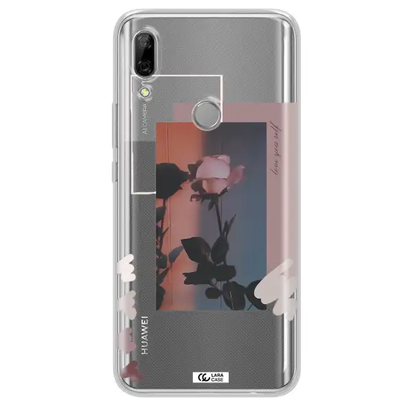 Pink Rose Huawei P Smart Z Clear TPU Case