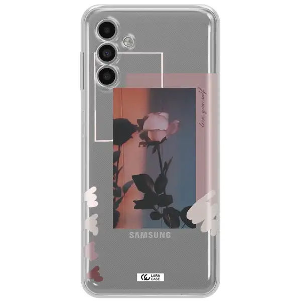 Pink Rose Samsung A13 5G Clear Tpu Case