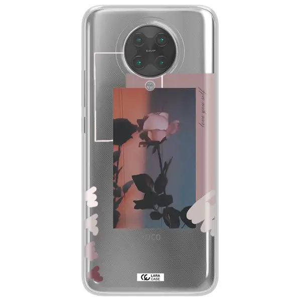 Pink Rose Xiaomi Poco F2 Pro Clear TPU Case