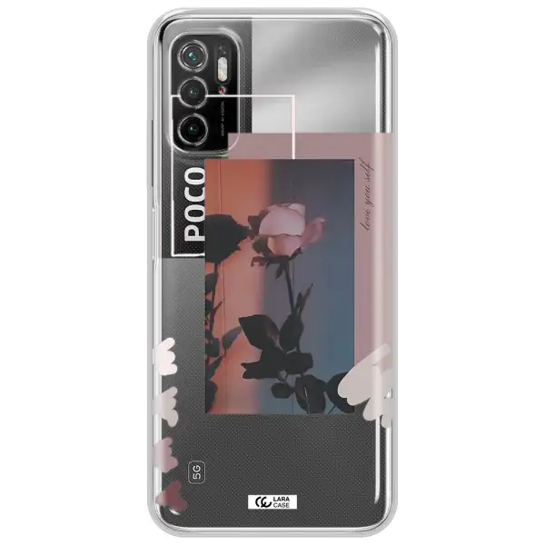 Pink Rose Xiaomi Poco M4 Pro 5G Clear Tpu Case