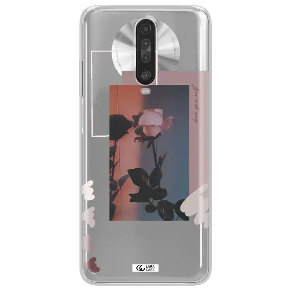 Pink Rose Xiaomi Redmi K30 Clear TPU Case