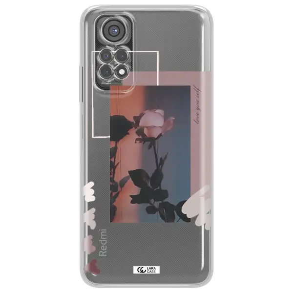 Pink Rose Xiaomi Redmi Note 11S Clear Tpu Case
