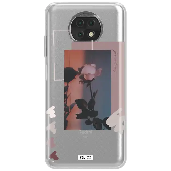 Pink Rose Xiaomi Redmi Note 9T Clear Tpu Case