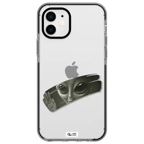 Alien Apple iPhone 11 impact black border Case