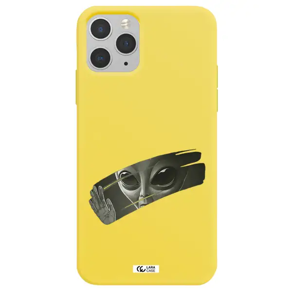 Alien Apple iPhone 11 pro Silicone canary yellow Case