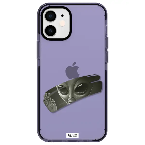 Alien Apple iPhone 12 mini impact Lilac Case