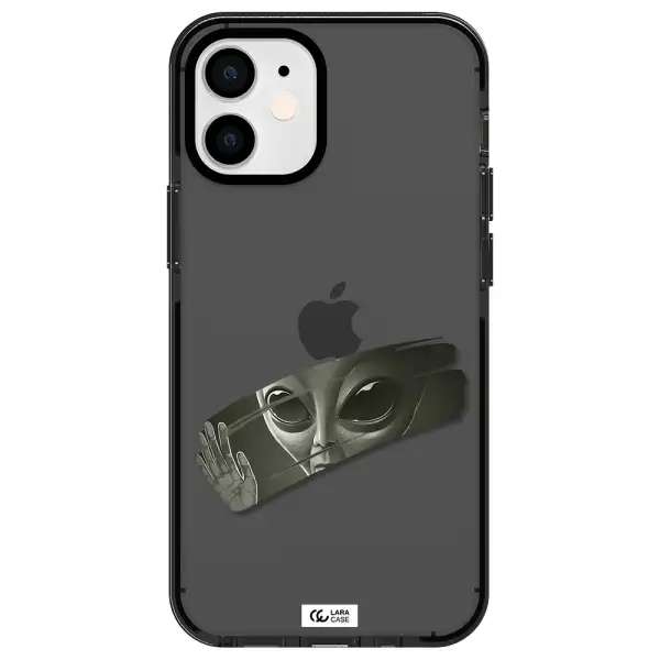 Alien Apple iPhone 12 mini impact Smoke Black Case
