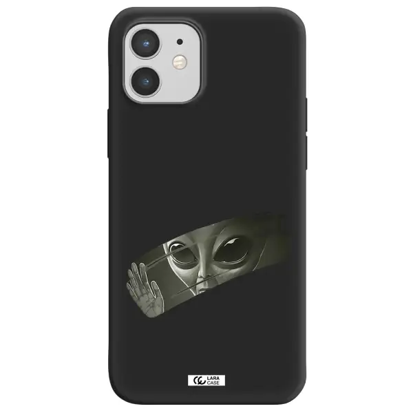 Alien Apple iPhone 12 mini Silicone black Case