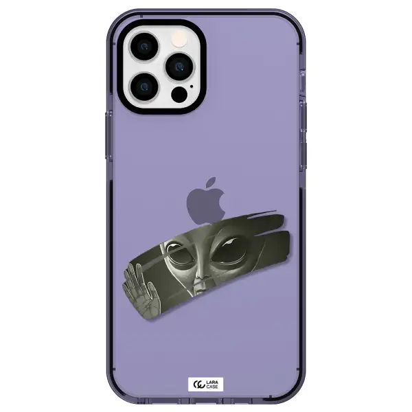 Alien Apple iPhone 12 pro impact Lilac Case