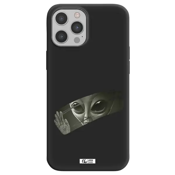 Alien Apple iPhone 12 pro max Silicone black Case