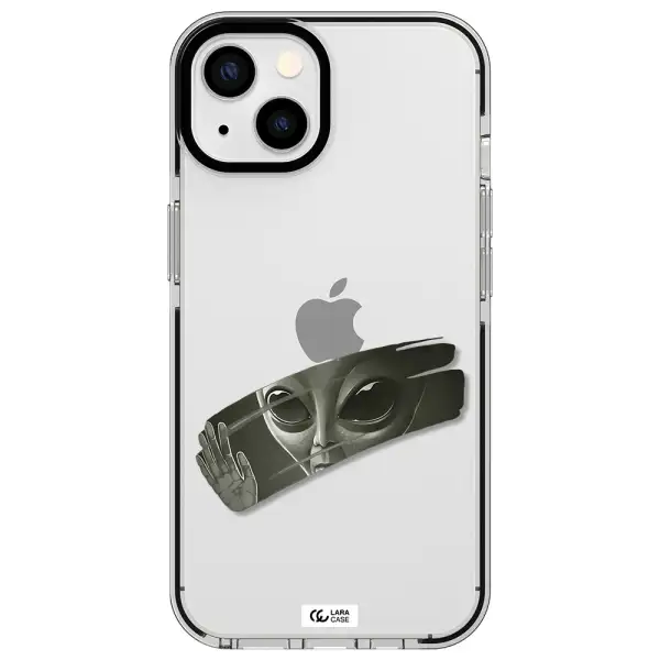 Alien Apple iPhone 13 impact black border Case