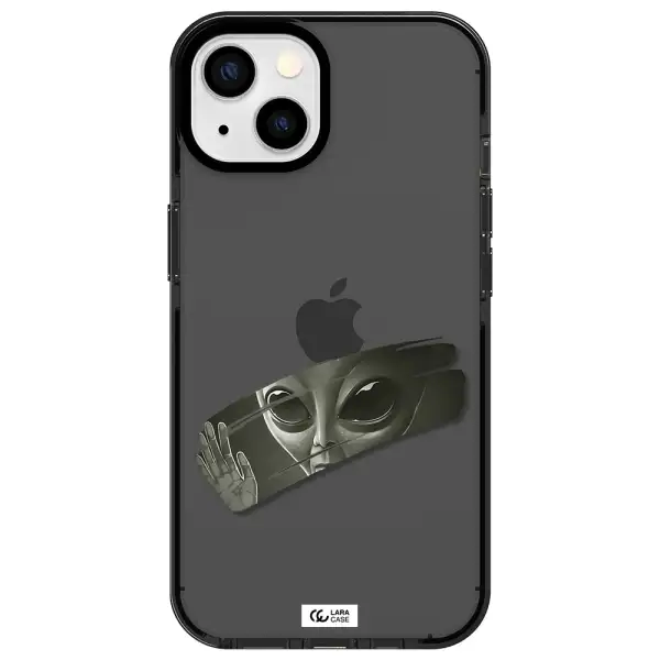 Alien Apple iPhone 13 impact Smoke Black Case
