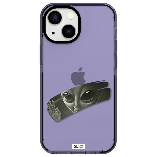 Alien Apple iPhone 13 mini impact Lilac Case