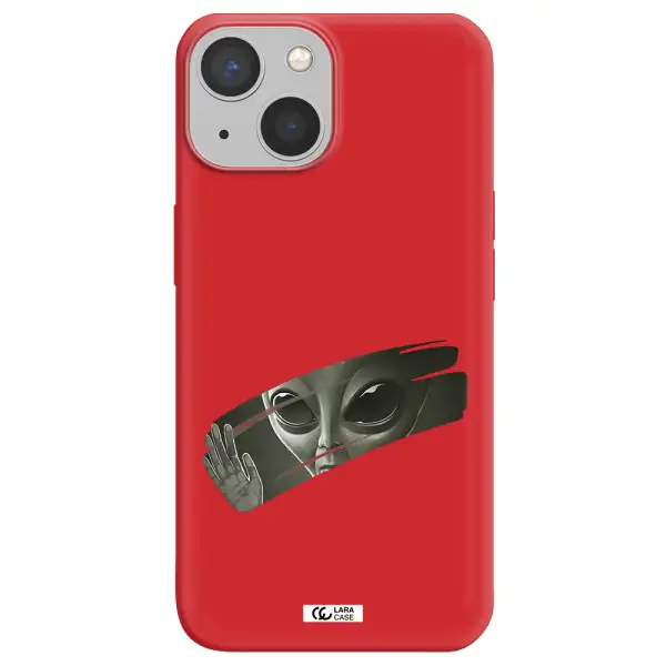 Alien Apple iPhone 13 mini Silicone Imperial Red Case
