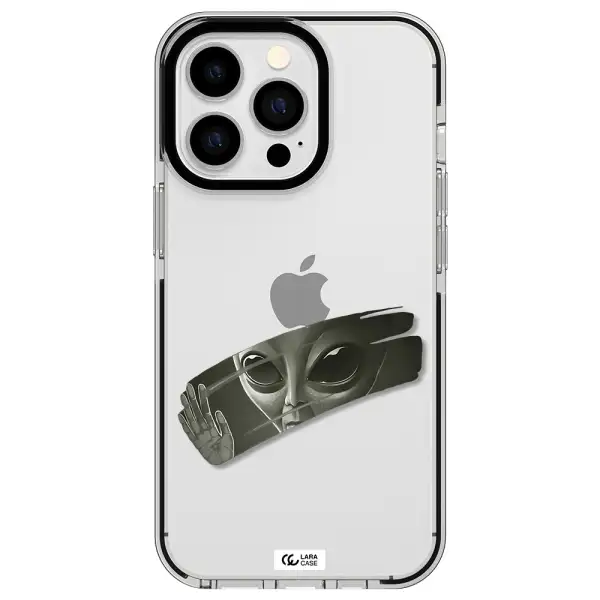 Alien Apple iPhone 13 Pro impact black border Case