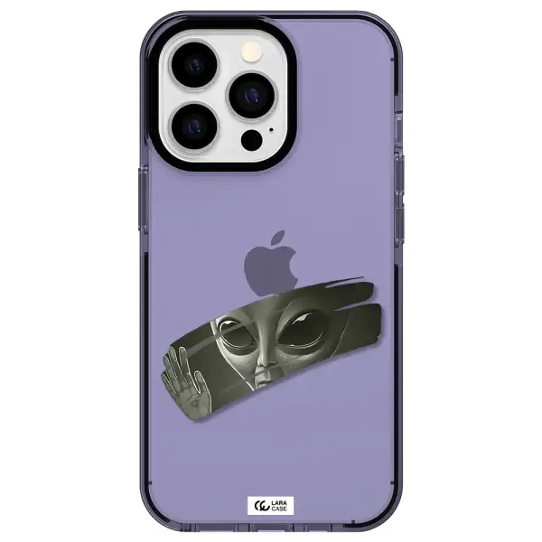 Alien Apple iPhone 13 Pro impact Lilac Case