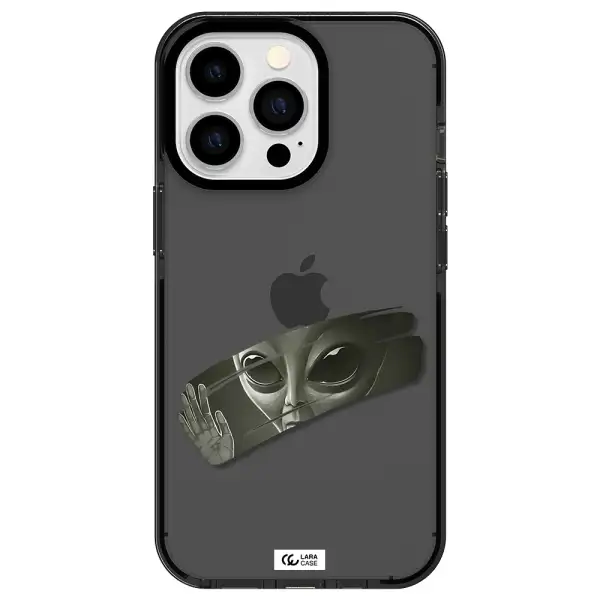 Alien Apple iPhone 13 Pro impact Smoke Black Case