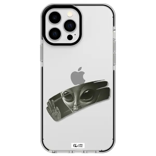 Alien Apple iPhone 13 Pro Max impact black border Case