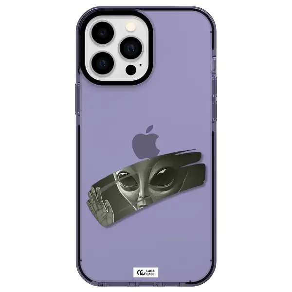 Alien Apple iPhone 13 Pro Max impact Lilac Case