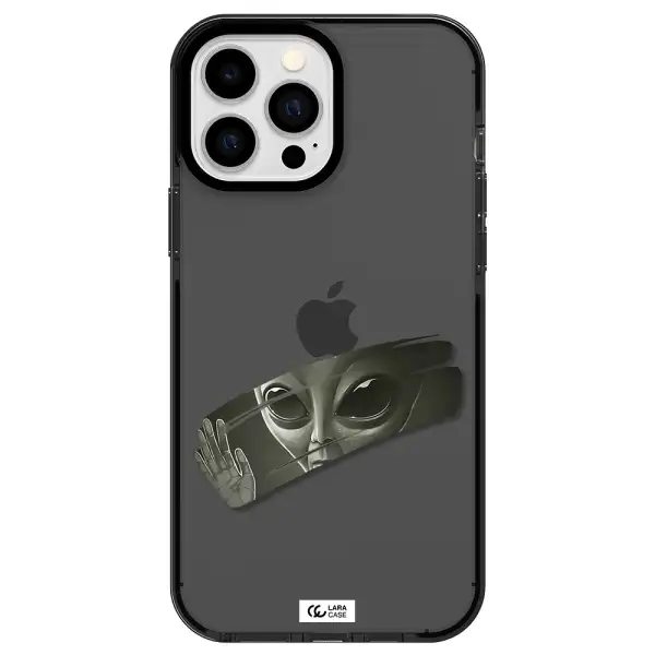 Alien Apple iPhone 13 Pro Max impact Smoke Black Case