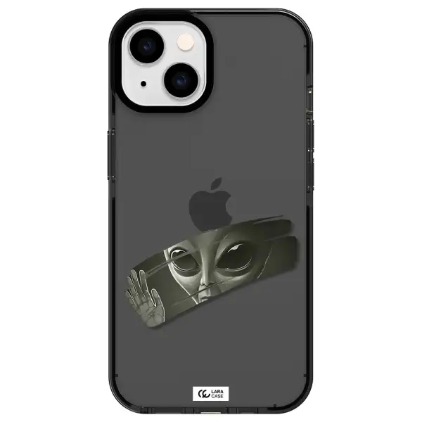 Alien Apple iPhone 14 impact Smoke Black Case