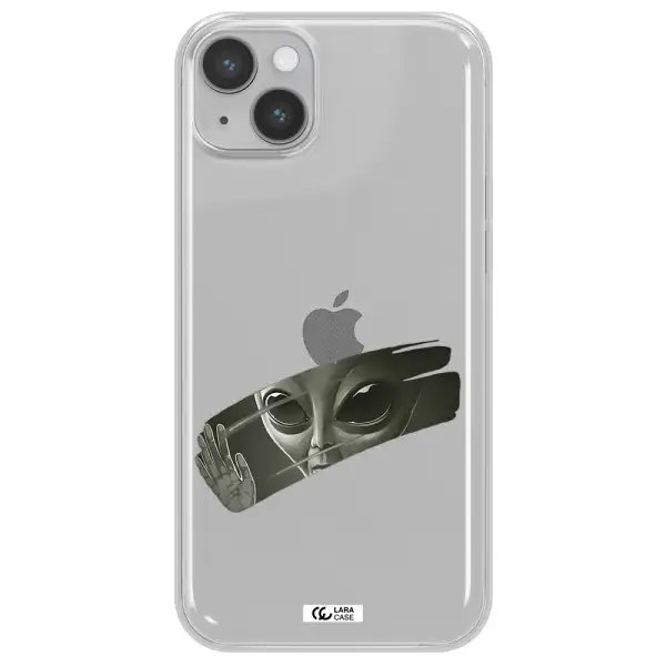 Alien Apple iPhone 14 plus Clear TPU Case