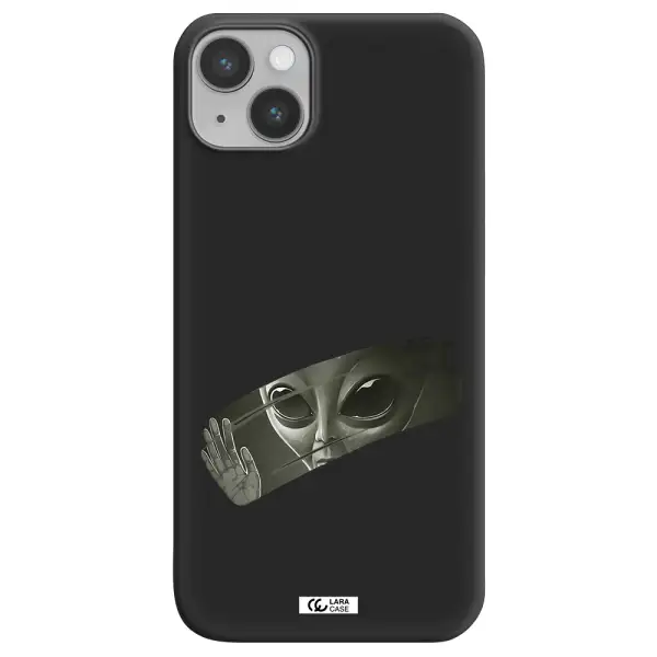 Alien Apple iPhone 14 plus Silicone black Case