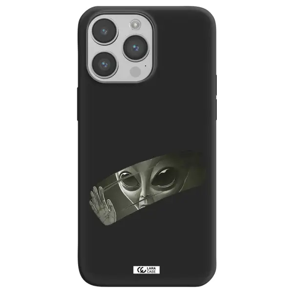 Alien Apple iPhone 14 pro max Silicone black Case