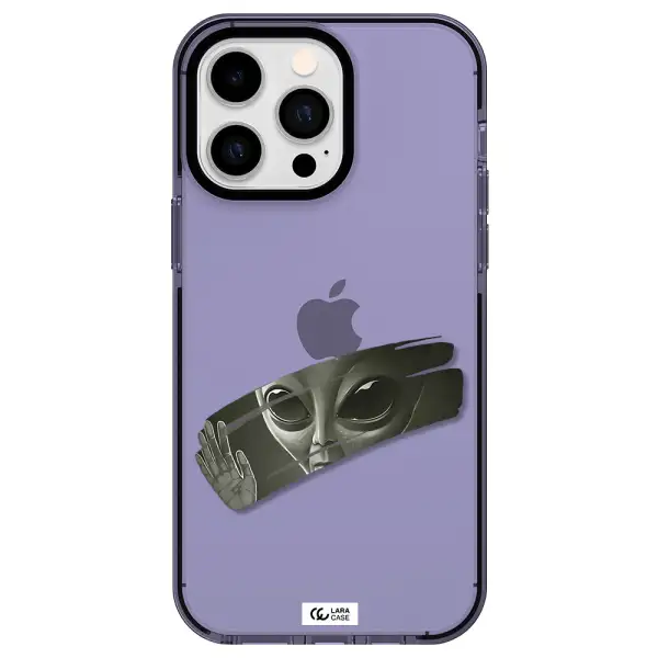 Alien Apple iPhone 15 Pro Max impact Lilac Case