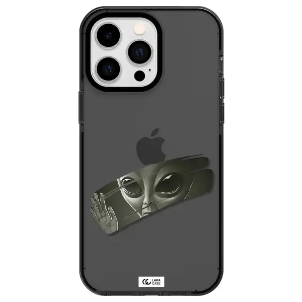 Alien Apple iPhone 15 Pro Max impact Smoke Black Case