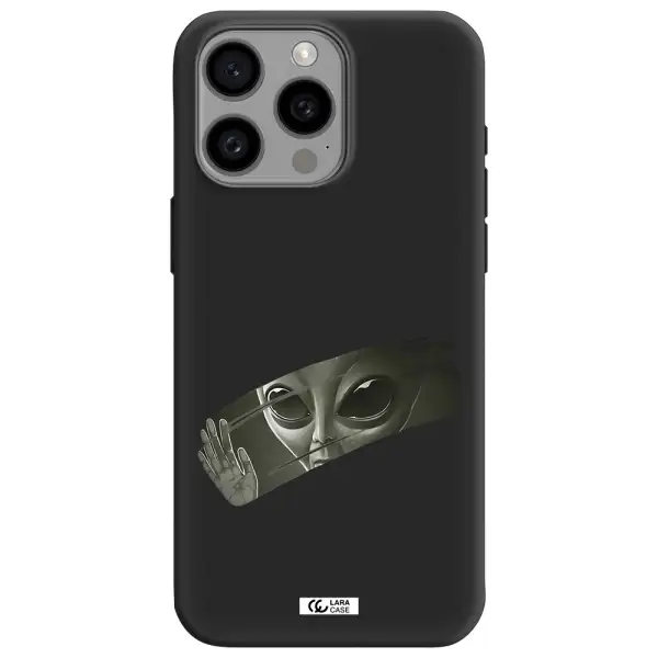 Alien Apple Iphone 15 Pro max Silicone black Case