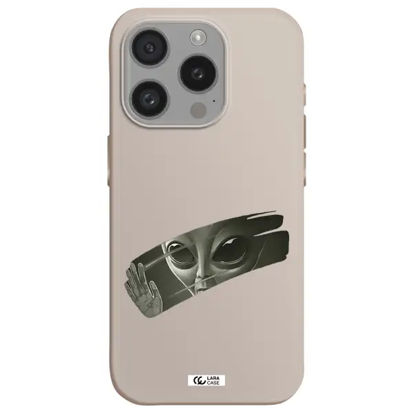 Alien Apple Iphone 15 Pro Silicone Stone Case