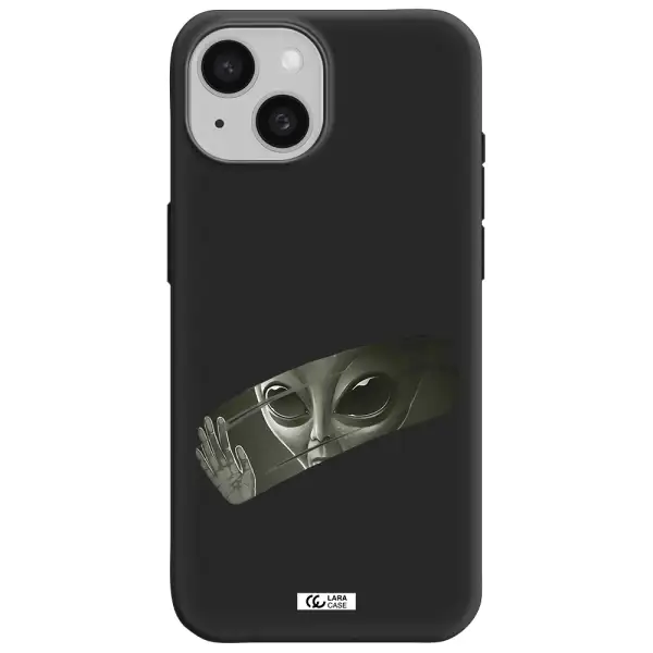 Alien Apple iPhone 15 Silicone black Case