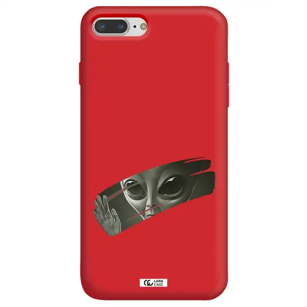 Alien Apple iPhone 7 plus Silicone Imperial Red Case