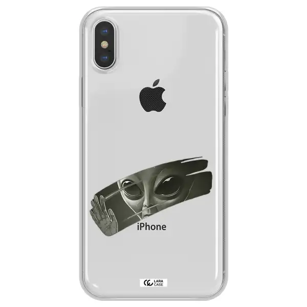 Alien Apple iPhone X Clear TPU Case