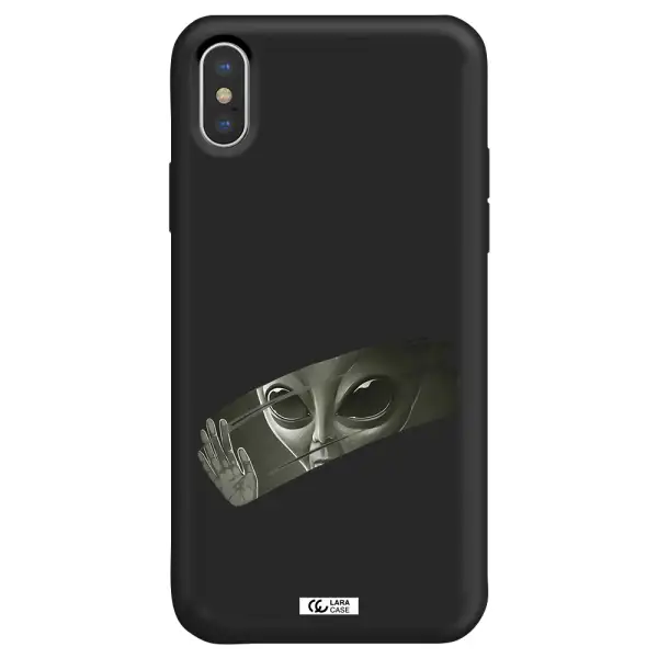 Alien Apple iPhone XS Silicone black Case