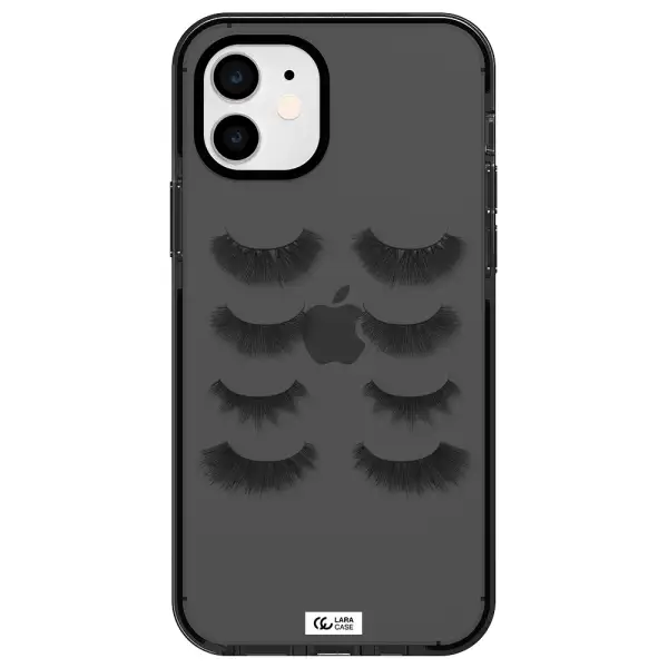 Eyelids Apple iPhone 11 impact Smoke Black Case