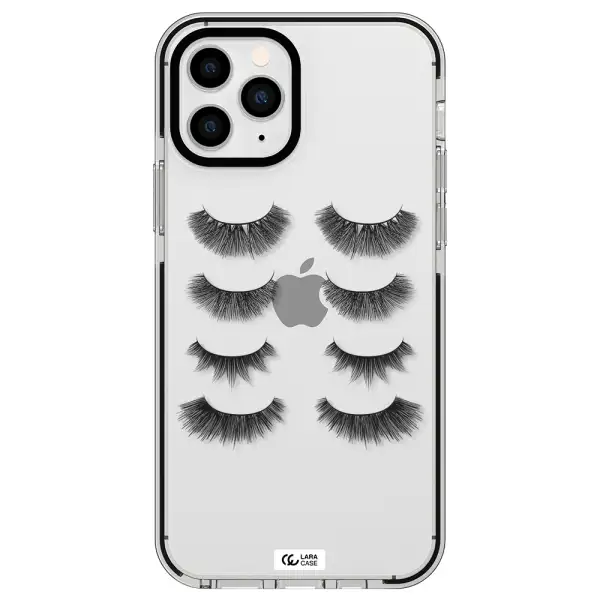 Eyelids Apple iPhone 11 pro impact black border Case