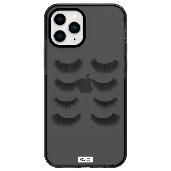 Eyelids Apple iPhone 11 pro impact Smoke Black Case