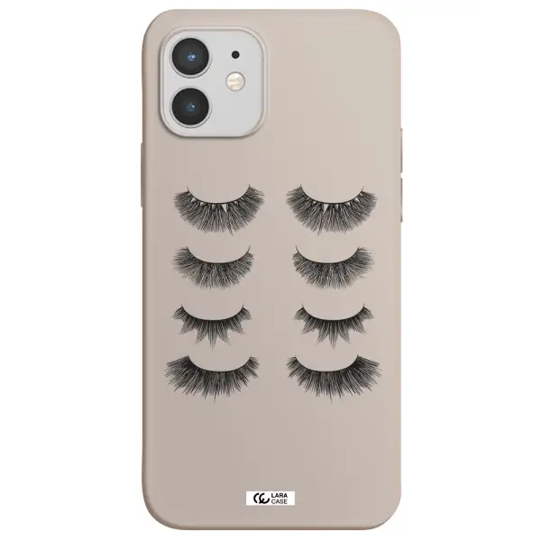 Eyelids Apple iPhone 12 mini Silicone Stone Case