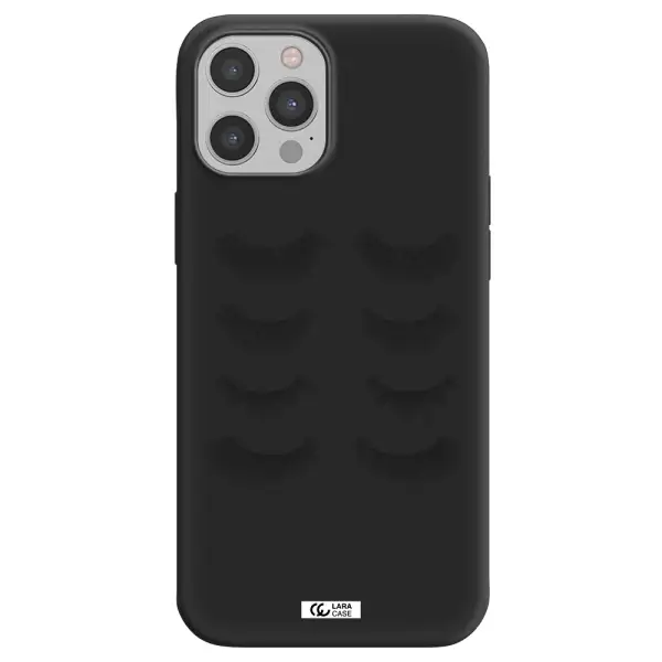 Eyelids Apple iPhone 12 pro max Silicone black Case
