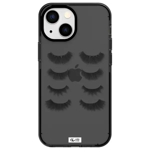 Eyelids Apple iPhone 13 mini impact Smoke Black Case