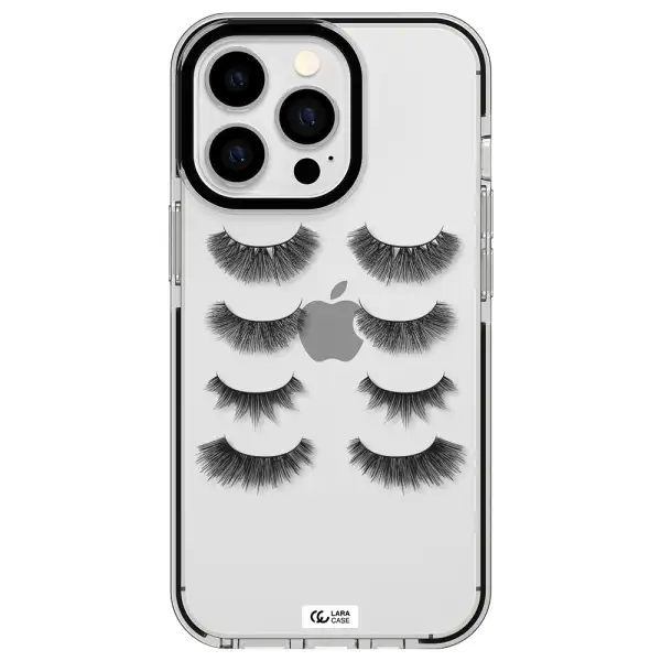 Eyelids Apple iPhone 13 Pro impact black border Case
