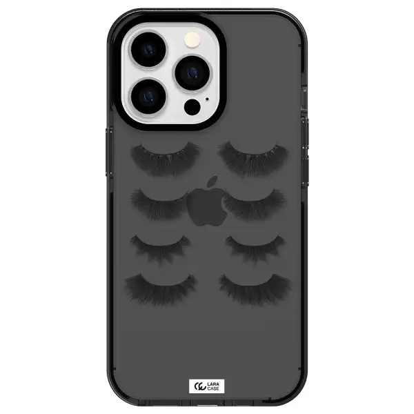 Eyelids Apple iPhone 13 Pro impact Smoke Black Case